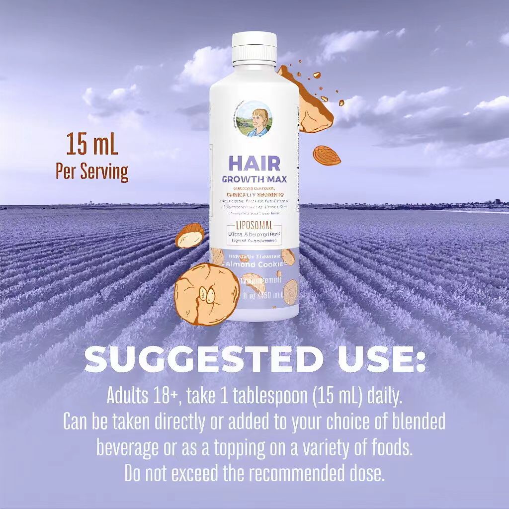 MaryRuth Organics Women'sHair Growth MAX Liposomallwith Lustriva +Biotin10000mcg + Pumpkin Seed Oil|Thicker Hair|Hair Care|Wrinkles, Fine Lines, Skin Care |Ages 18+ |15.22 FI Oz